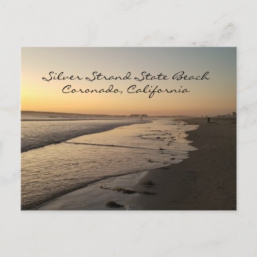 Carte Postale Silver Strand State Beach, Coronado CA Postcard (Devant)