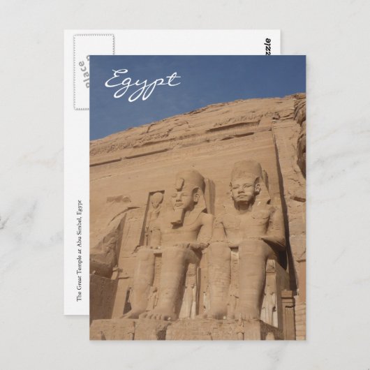 Carte Postale simbel egypte (Devant / Derrière)