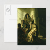 Carte Postale Siméon et Hannah dans le Temple, vers 1627 (Devant / Derrière)