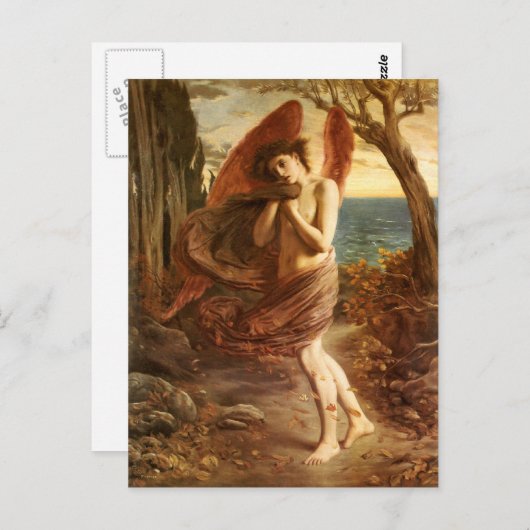 Carte Postale Simeon Solomon : L'amour en automne (Devant / Derrière)