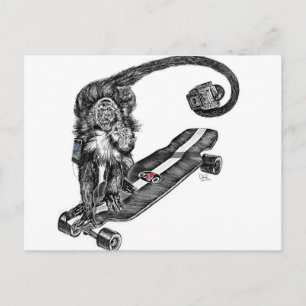 Carte Postale Simian Selfie Art
