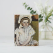 Carte Postale Simone dans un Bonnet blanc (Debout devant)