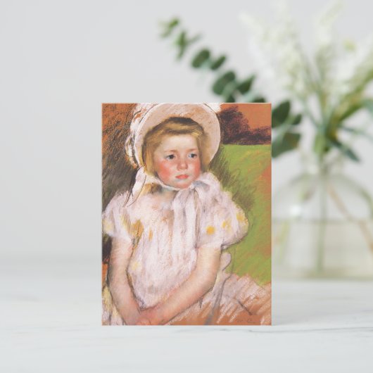 Carte Postale Simone dans un Bonnet blanc | Mary Cassatt (Debout devant)