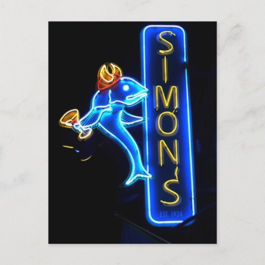 Carte postale Simons Neon (Devant)
