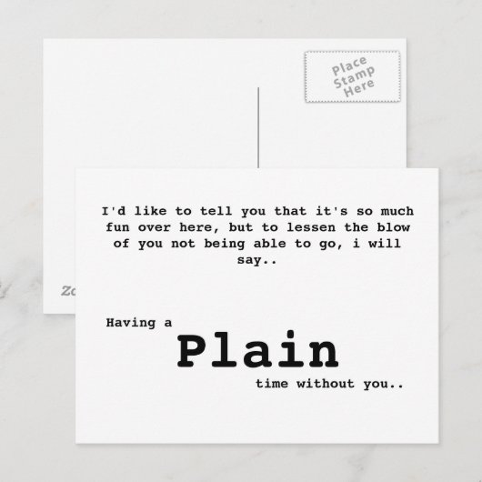 Carte postale simple (Devant / Derrière)