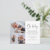 Carte Postale Simple 3 photo Oh Baby Merci (Debout devant)