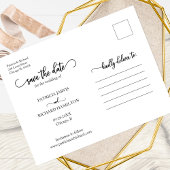 Carte Postale Simple 4 Photo Collage Mariage Enregistrer La Date