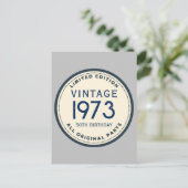 CARTE POSTALE SIMPLE ANNIVERSAIRE PERSONNALISÉ (Debout devant)