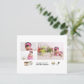 Carte Postale Simple BÉBÉ STATS Photo Collage Faire-part (Debout devant)