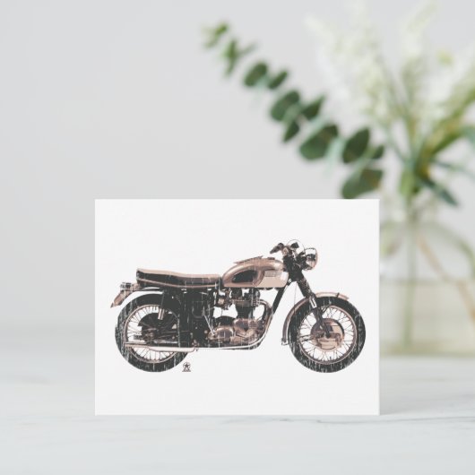 Carte Postale Simple belle moto classique (Debout devant)