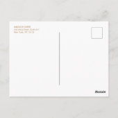 Carte Postale Simple, Bleu Turquoise Clair, Design (Dos)