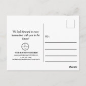 Carte Postale Simple Calendrier 2023 Merci pour l'entreprise per (Dos)