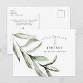 Carte Postale Simple Célébration de la perte de vie Rassemblemen (Devant / Derrière)