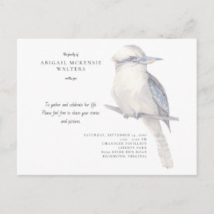 Carte Postale Simple Célébration de la Vie d'Oiseau II