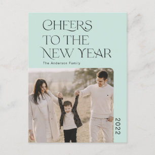 Carte Postale Simple Cheers à la nouvelle année 2022 photo de fa