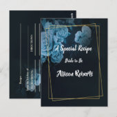 Carte Postale Simple Chic Cadre Géométrique Doré Enterrement de (Devant / Derrière)