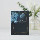 Carte Postale Simple Chic Cadre Géométrique Or Merci (Debout devant)