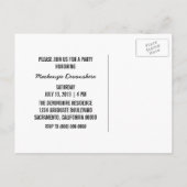 Carte Postale Simple Chic Graduation Party, Mocha (Dos)