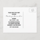 Carte Postale Simple Chic Graduation Party, Orange (Dos)