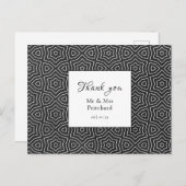 Carte Postale Simple chic Merci Mariage marocain (Devant / Derrière)