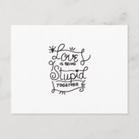 Simple citation d'amour en noir et blanc