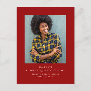 Carte postale simple classique de l'invitation de 