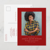 Carte postale simple classique de l'invitation de  (Devant / Derrière)