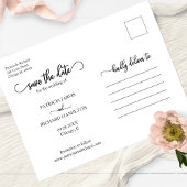 Carte Postale Simple Collage De 3 Photos De Mariage Save The Dat