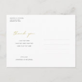 Carte postale simple Collage photo Mariage Merci (Dos)