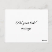 Carte Postale simple coloré minimal souvenir sympathique (Dos)