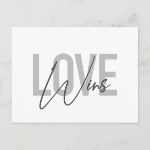 Carte Postale Simple, cool, urbain, tendance, moderne L'amour ga