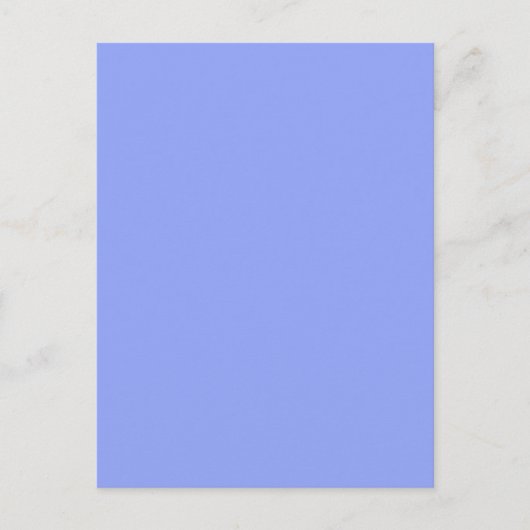 Carte Postale simple couleur solide simple personnalisé bleu pas (Devant)