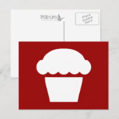 Carte Postale simple cupcake (Devant / Derrière)