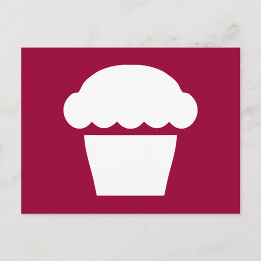 Carte Postale simple cupcake (Devant)