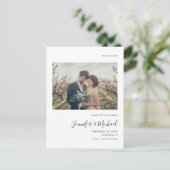 Carte postale simple de conception de photo pour a (Debout devant)