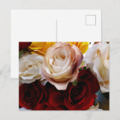 Carte postale simple de fleurs à l'aquarelle (Devant / Derrière)