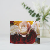 Carte postale simple de fleurs à l'aquarelle (Debout devant)
