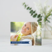 Carte Postale simple de graduation au ruban (Debout devant)