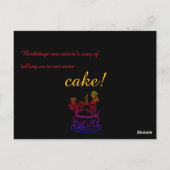 Carte postale simple de l'invitation d'anniversair (Dos)