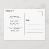 Carte postale simple de l'invitation de remise de  (Dos)