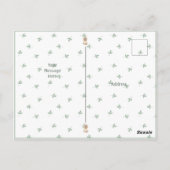 Carte postale simple de remerciement avec un ours (Dos)