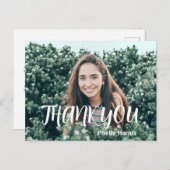 Carte postale simple de remerciement pour la remis (Devant / Derrière)