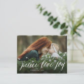 Carte postale simple de vacances de manuscrit de (Debout devant)