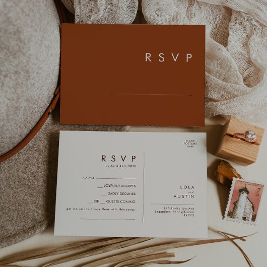 Carte Postale Simple Desert | Demande de chanson en terre cuite 