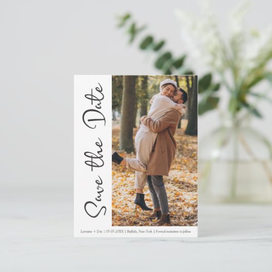 Carte Postale Simple Design with Rustic Touches and Picture (Debout devant)