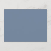Carte Postale Simple Dusty Blue Script Photo Mariage Merci (Dos)