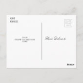 Carte Postale simple élégance graduation merci (Dos)