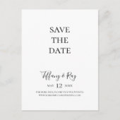 Carte postale simple élégante décolorée pour annon (Devant)