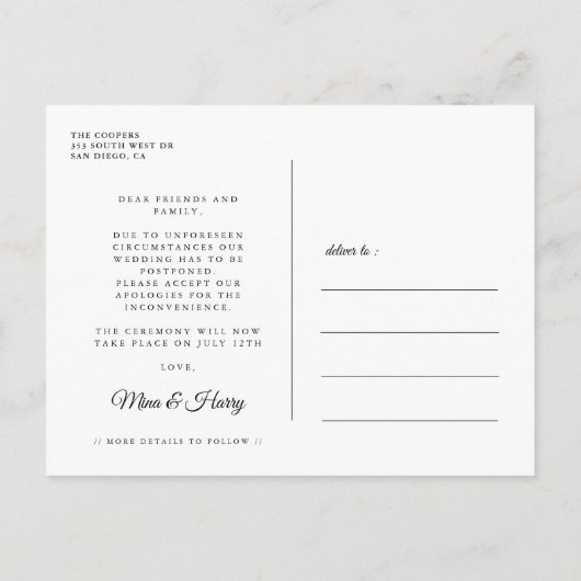 Carte Postale Simple et élégant Réessayez cette mise à jour mari (Dos)