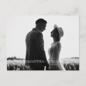 Carte Postale Simple et élégant Save the Date (Devant)